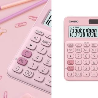 【CASIO 卡西歐】12位數馬卡龍繽紛計算機/草莓粉(MS-20UC-PK)