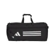 【adidas 愛迪達】健身包 Essentials 男款 黑 白 大容量 多夾層 旅行袋 手提包 肩背包 愛迪達(HT4747)