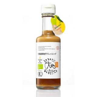 【智慧誠選】日本大地 有機胡麻柚子和風醬175ml/瓶(全素、JAS有機認證、無防腐劑)