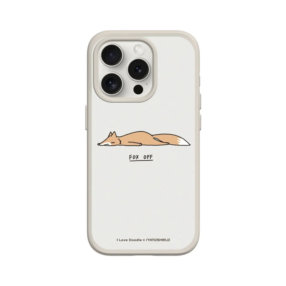 【RHINOSHIELD 犀牛盾】iPhone 15系列 SolidSuit MagSafe兼容 磁吸手機殼/狐狸(I Love Doodle)