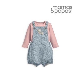 【Mamas & Papas】萊姆莊園湖畔-燈芯絨吊帶褲套裝_Laura Ashley聯名款(4種尺寸可選)