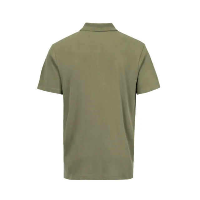 【Timberland】男款灰綠色刺繡LOGO短袖POLO衫(A6SJE590)