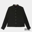 【SST&C 新品９折】黑色襯衫領優雅袖口上衣7662310002
