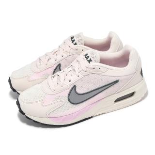 【NIKE 耐吉】休閒鞋 Air Max Solo 女鞋 白 粉 氣墊 低筒 網布 運動鞋(FN0784-006)