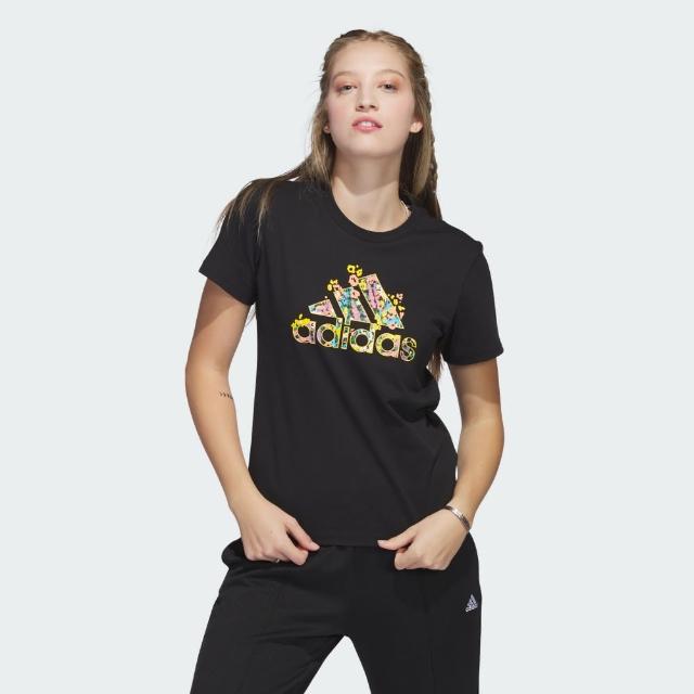 【adidas 愛迪達】短袖上衣 T恤 女 HR5320