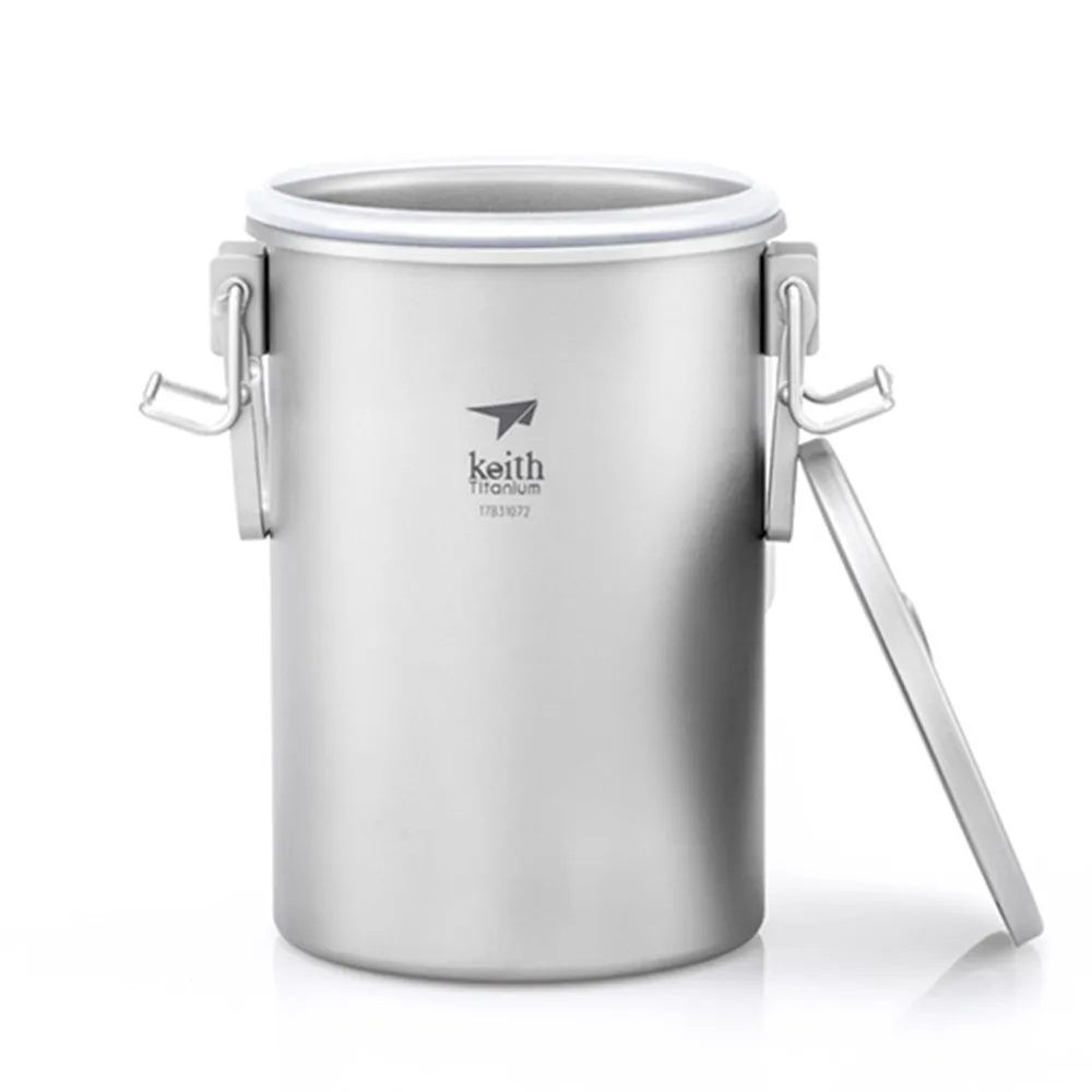 【Keith】鎧斯鈦多功能煮飯神器 900ml / Ti6300(鈦鍋 煮飯神器 戶外登山 露營野炊 輕量雙層蒸鍋)