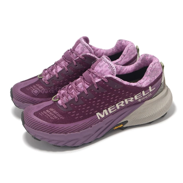 MERRELLMERRELL 越野跑鞋 Agility Peak 5 GTX 女鞋 紫 防水 襪套 抓地 越野 運動鞋(ML068164)