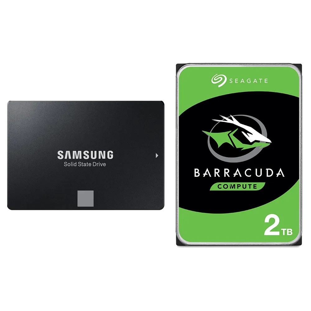 【SAMSUNG 三星】搭 2TB HDD ★ 870 EVO 500GB SATA ssd固態硬碟 (MZ-77E500BW)