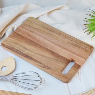 【YU Living 信歐傢居】相思木料理切菜板 11吋(原木色/砧板 廚房用具 菜板)