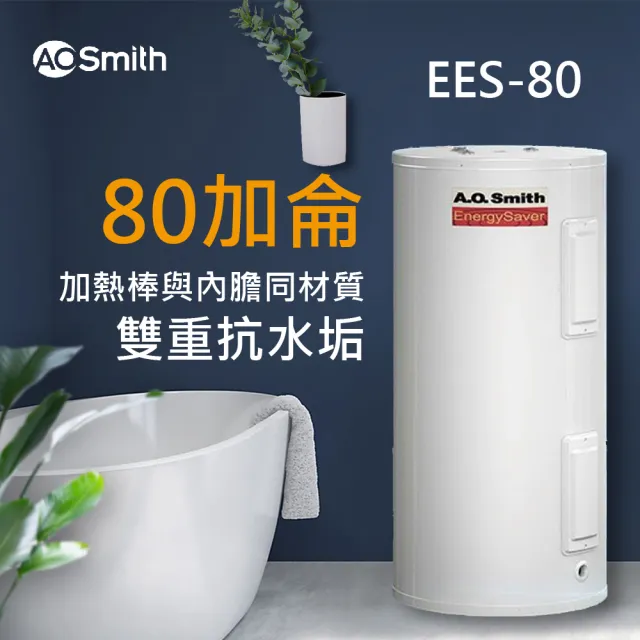【AOSmith 美國AO史密斯】AO史密斯 80加侖電能熱水器 300L(EES-80)