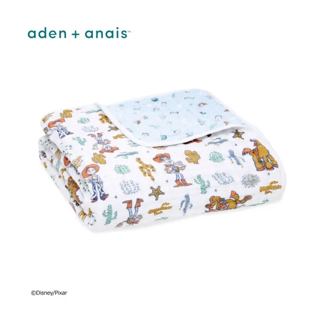 【aden+anais 官方直營】迪士尼經典四層紗厚毯/4款(米奇米妮/寶貝小飛象/玩具總動員/夢遊愛麗絲)