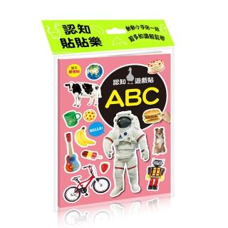 【iBezT】認知遊戲貼ABC(140貼紙字母單字禮物書安靜書腦力開發)
