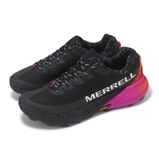 【MERRELL】越野跑鞋 Agility Peak 5 男鞋 黑 紫 橘 回彈 抓地 越野 運動鞋(ML068235)