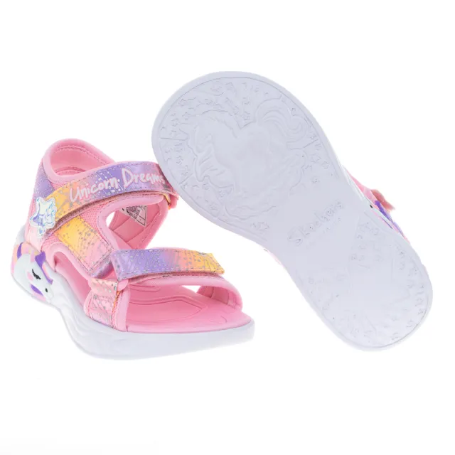 【SKECHERS】女童涼拖鞋系列 UNICORN DREAMS SANDAL(302682LLPMT)