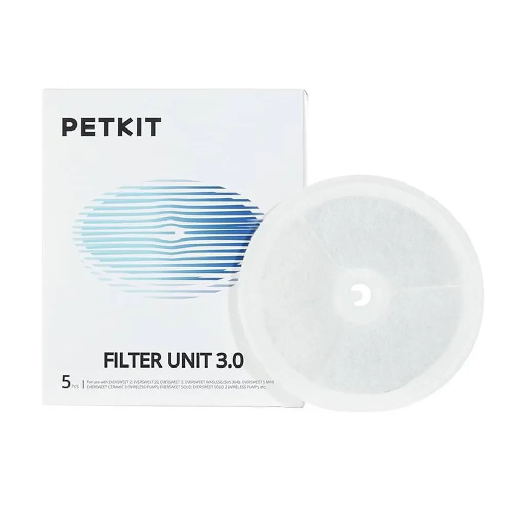 【Petkit 佩奇】智能寵物循環活水機通用濾心3.0/五入裝(食品級材質)