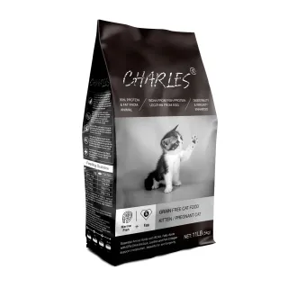【CHARLES 查爾斯】特惠組 無穀貓糧 幼母貓 5kg+1.5kg+聖馬利諾 貓用賦活肝精30ml(幼貓 母貓 無穀飼料)