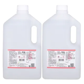 【克司博】75%酒精液 2桶組(4000ml/桶)