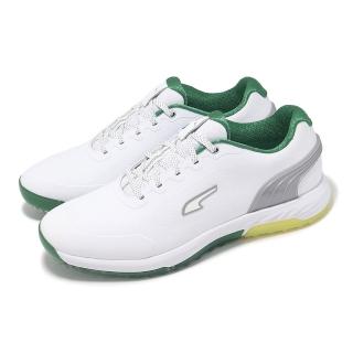 【PUMA】高爾夫球鞋 Alphacat Nitro 男鞋 防水鞋面 氮氣中底 白 綠 黃(378692-01)
