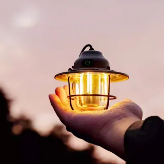 【WELLHIKE】復古琉璃燈(露營燈 松果燈 LED燈 復古燈 吊燈 露營掛燈 帳篷燈)