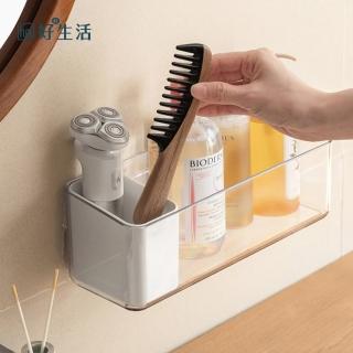 【hoi! 好好生活】懶角落壁掛置物架-白色分格