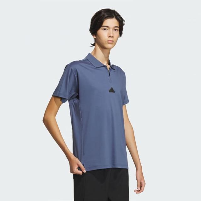 【adidas 愛迪達】上衣 男款 短袖上衣 運動 POLO衫 TH COOL POLO 藍 IT3935(S2508)