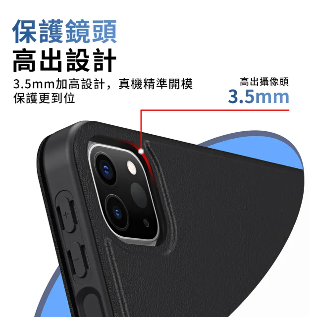 【YUNMI】iPad 第10代/第11代通用 磁搭扣保護殼 平板保護套(加高防摔 Y折支架 帶筆槽設計)