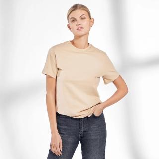 【Bread & Boxers】Crew-Neck Cotton 純有機棉女用圓領Ｔ- 米色