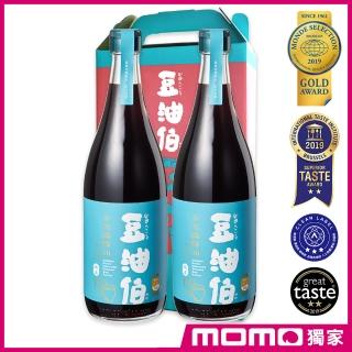 【豆油伯醬油】金美滿無添加糖釀造醬油680ml-2入禮盒