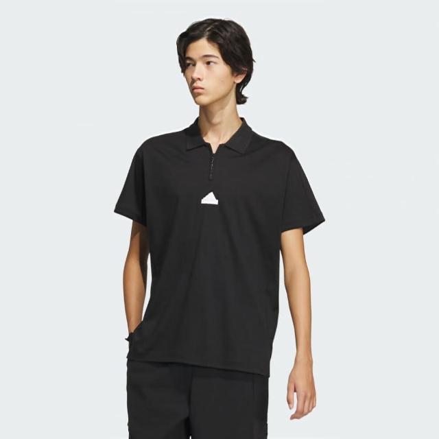 【adidas 愛迪達】上衣 男款 短袖上衣 運動 POLO衫 TH COOL POLO 黑 IT3934(S2507)