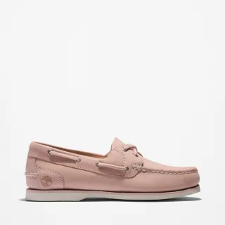 【Timberland】女款淺粉色休閒帆船鞋(A5RTF662)