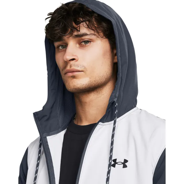 【UNDER ARMOUR】UA 男 Legacy 防風外套_1382875-044(灰色)