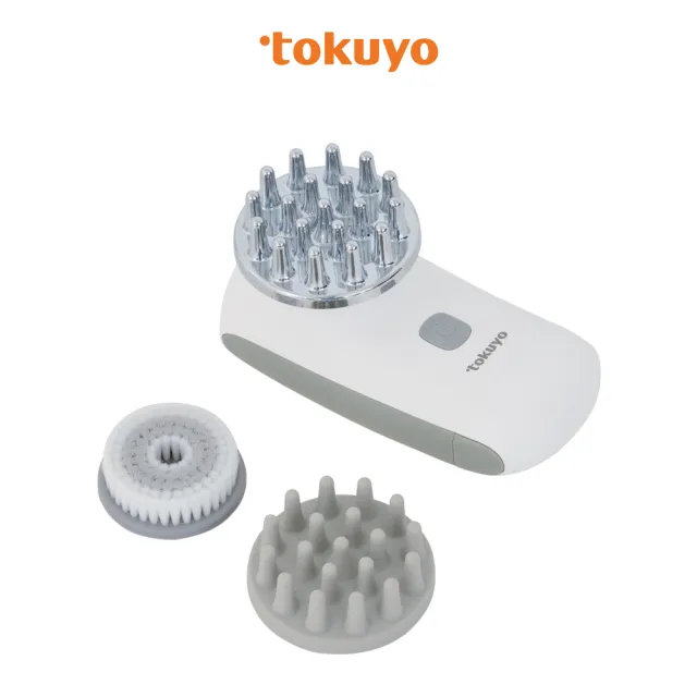 【tokuyo】3合1頭皮按摩洗臉機 TP-109(無段速調整 / 防水係數IPX5)