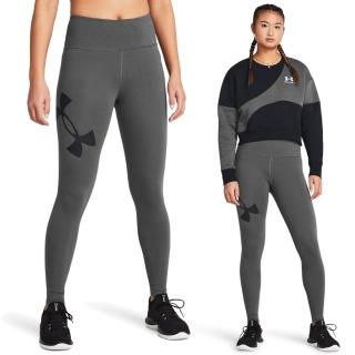 【UNDER ARMOUR】UA 女 Campus 緊身運動長褲 1383606-025(灰色)