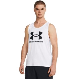 【UNDER ARMOUR】UA 男 SPORTSTYLE LOGO 背心_1382883-100(白)