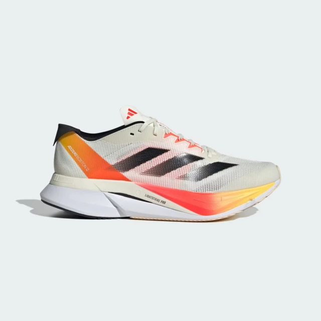 adidas 愛迪達adidas 愛迪達 Adizero Boston 12 M 男 慢跑鞋 運動 路跑 中長距離 馬牌底 灰白橘(IG3320)