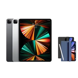 【Apple】S級福利品 iPad Pro 第5代(12.9吋/2TB/WiFi)(Apple Pencil ll+智慧筆槽皮套組)