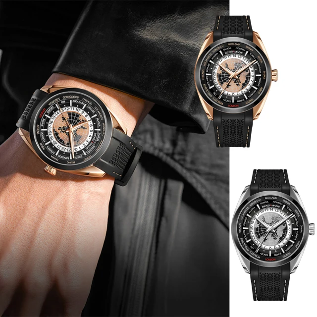 BEXEIBEXEI 9185 世界時系列 全自動機械錶 手錶 腕錶