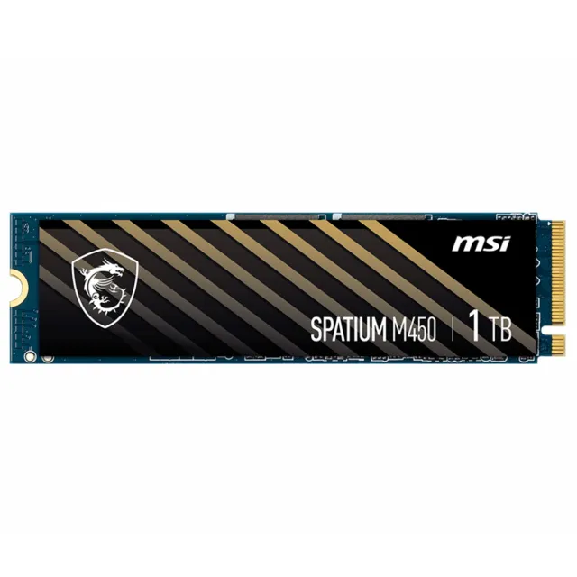 【MSI 微星】搭 羅技 無線滑鼠 ★SPATIUM M450 1TB M.2 2280 PCIe 4.0 ssd固態硬碟 (讀 3600M/寫 3000M)