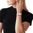 【Michael Kors 官方直營】Bradshaw 時間旅人玫瑰金鍊帶計時女錶 手錶 36MM 女MK5799