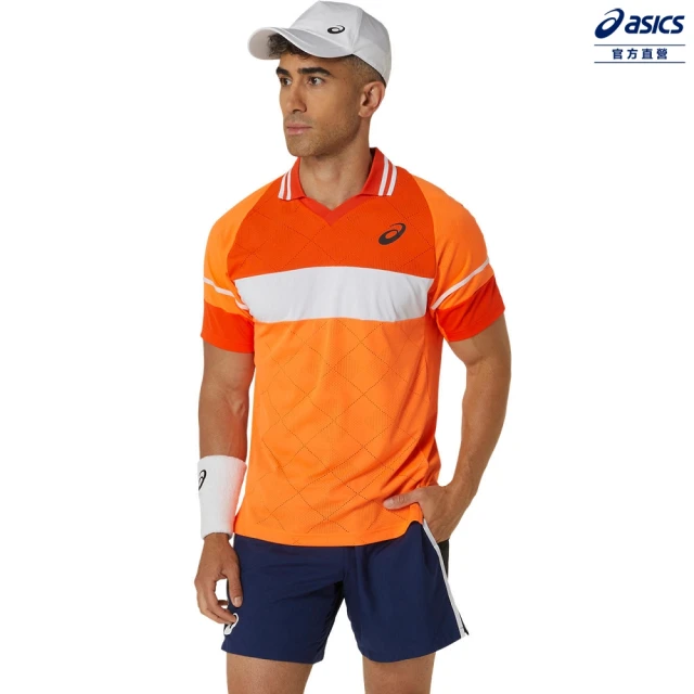 asics 亞瑟士 POLO 衫 男款 PROFIT ACTIBREEZE 網球上衣(2041A283-800)