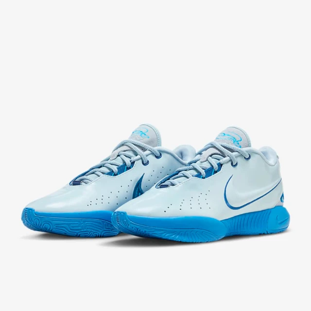 NIKE 耐吉NIKE 耐吉 籃球鞋 男鞋 運動鞋 包覆 緩震 詹姆斯 LEBRON XXI EP 藍 FQ4146-400