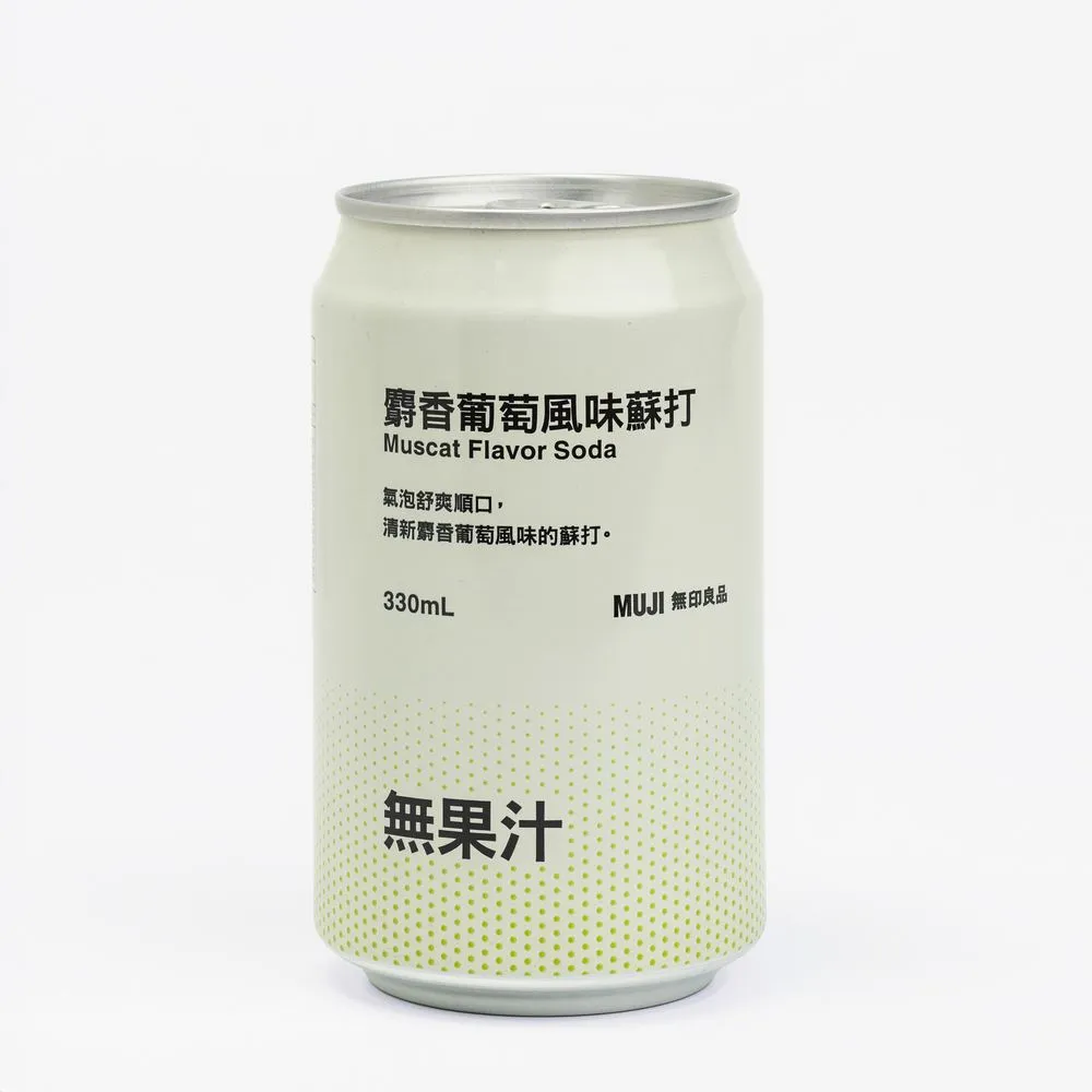 【MUJI 無印良品】麝香葡萄風味蘇打