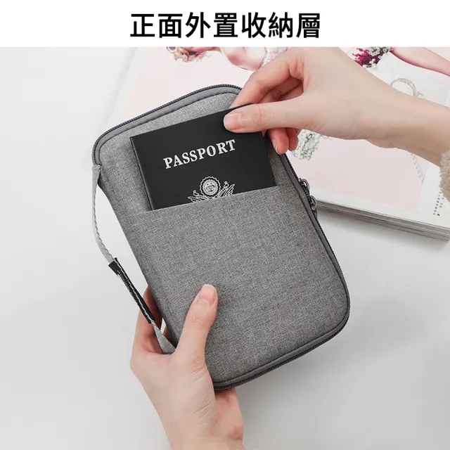 【The Rare】多功能便攜護照證件包 防盜刷登機護照夾 旅行證件收納包 護照套
