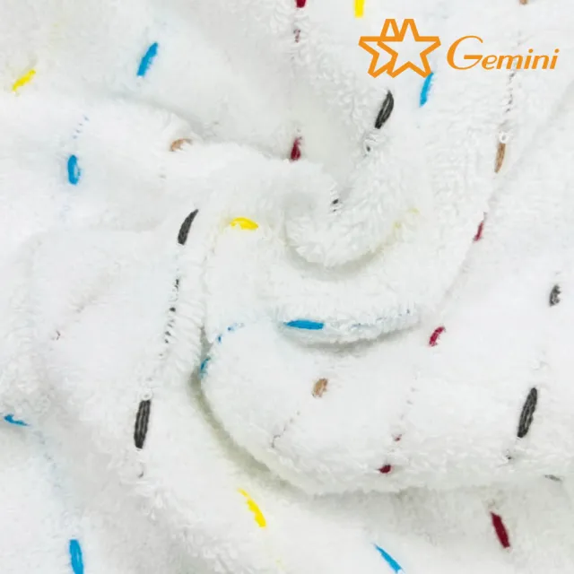 【Gemini 雙星】官方直營 無捻紗-炫彩虛線毛巾(超值2入組-3色任選)