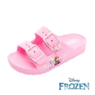 【Disney 迪士尼】冰雪奇緣 童鞋 勃肯拖鞋/輕量 透氣 舒適 臺灣製 粉紅(FOKS41513)