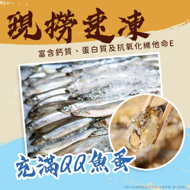 【戀戀蚵仔寮x真匯吃】鮮凍帶卵柳葉魚(250g/份-冷凍)