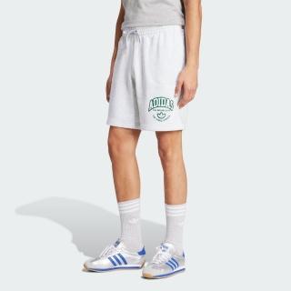 【adidas 愛迪達】短褲 男款 運動褲 三葉草 VRCT SW SHORT 白 IS2891