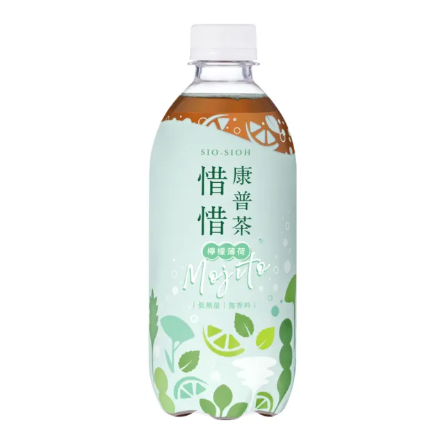 【惜惜】康普茶420ML x 4入(2024新口味-檸檬薄荷氣泡/青梅氣泡/台灣香檬氣泡)