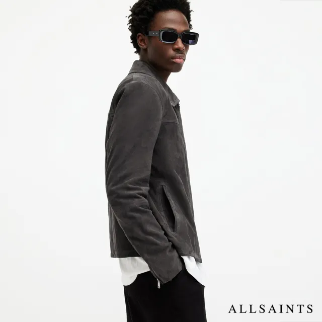 【ALLSAINTS】HAZE 輕盈短版麂皮羊皮皮衣外套 M008LA(常規版型)