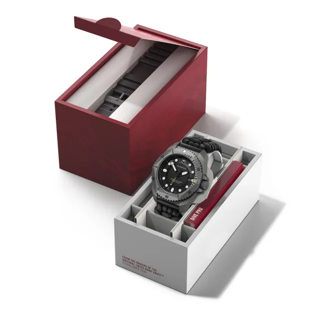 【VICTORINOX 瑞士維氏】Dive Pro ISO 6425 認證 300米潛水鈦石英腕錶-43mm黑(VISA-241993.1)